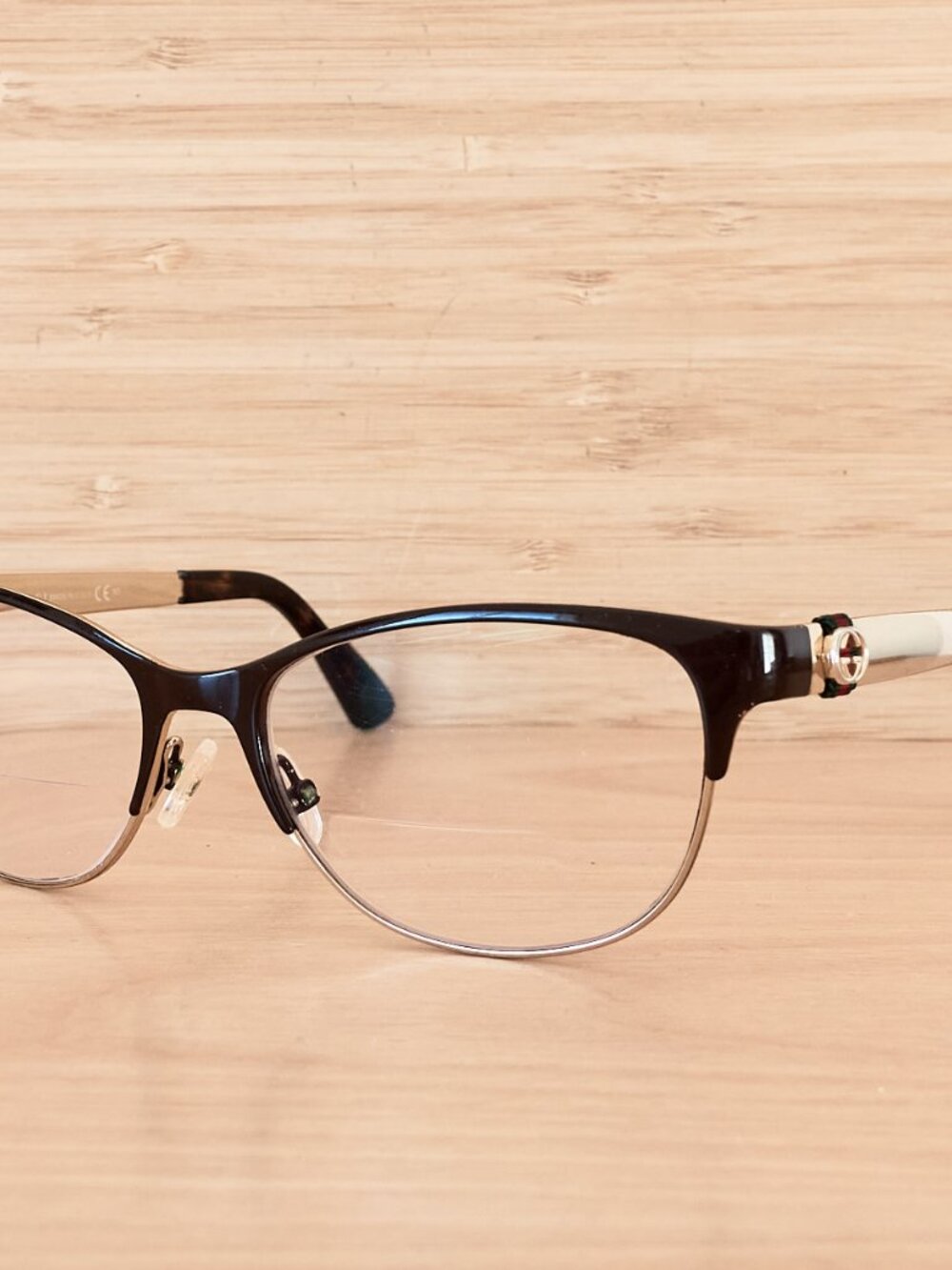 Vintage Gucci GG4281 Black Gold Eyeglasses Italy V
